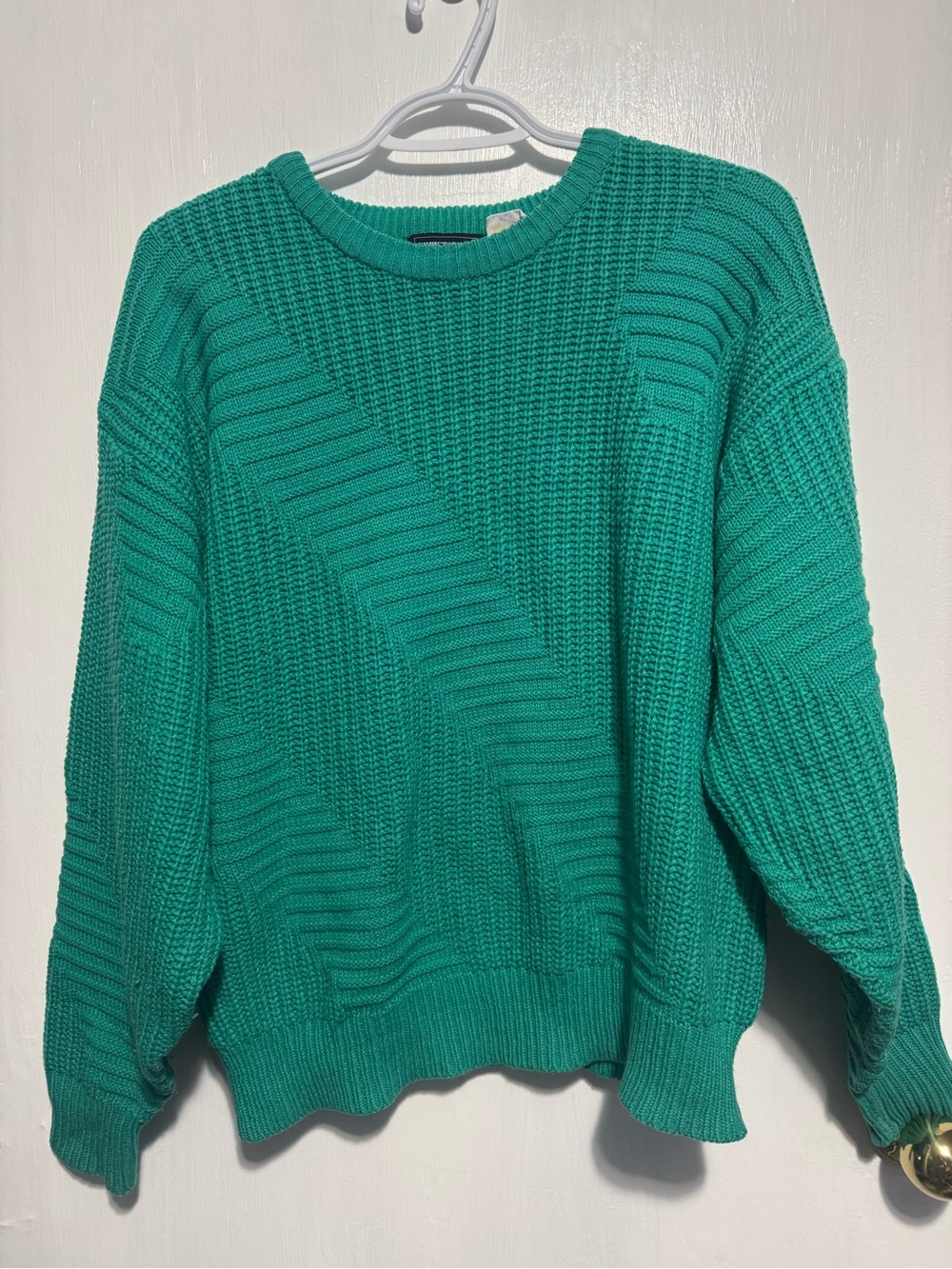 Classic Vintage Crewneck Sweater in Green